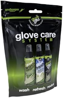 gloveglu glove glue glove care system goalkeeping gloves , 120 ml x 3