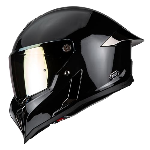 Image of HAX Full Face Motorcycle Helmet for Adult Men and Women, DOT & ECE 22.06 Certified - Powersports Advanced Ventilation Motocross Helmet for Motorbike Street Bike