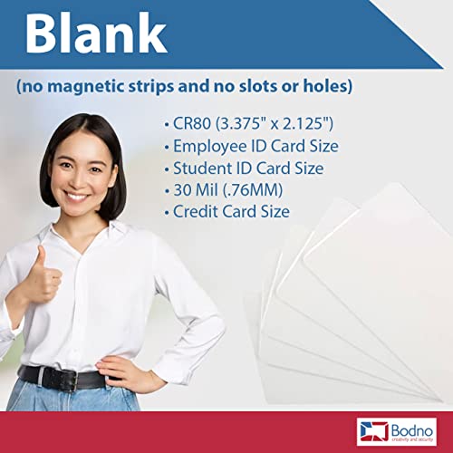 10 Pack - Bodno Premium CR80 30 Mil Graphic Quality PVC Cards