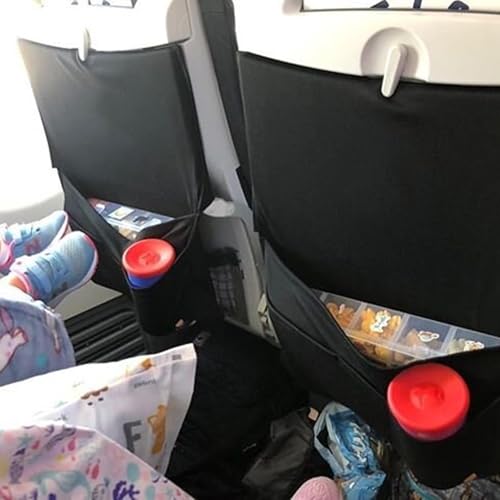 Miniatura 2 de Spizummp Funda Para Mesa De Avión Con Bolsillos, Organizador De Respaldo De Asiento Oxford Airline, Bandeja De Avión Reutilizable Con Múltiples Compartimentos Para Volar