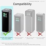 Silicone Case for Anker Prime Power Bank 27,650mAh 250W 1/4-inch nut Hole, TF/SIM Card Storage Reserved Compatible with Anker 250W Prime Power Bank Protective Cover Dustproof Soft with Handle(Black) - Image 3