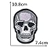 Zittop Skull Patch DIY Horror Applique Embroidered Sew Iron on Patch