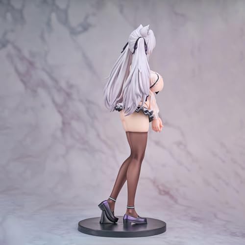 DEXSHUN Illustration d'anime Alvina-chan Figurine de peinture originale Modèle Alvina-chan Position debout Statue de dessin animé Figurine d'action PVC Collections Décorations de bureau Cadeaux 26 cm – vue 4