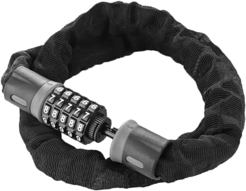 Chaîne de verrouillage de porte anti-coupure et antivol de vélo à code pour extérieur