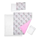 Baby Comfort Parure de lit 5 pièces pour enfant avec housse de couette et drap...