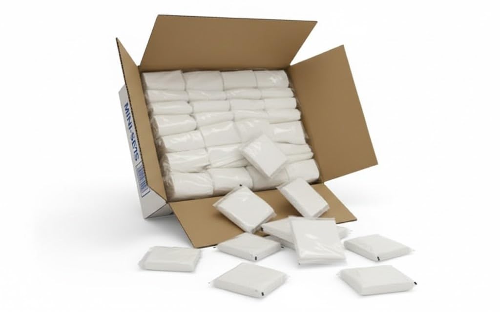 Servilletas Miniservis | Servilletas Resistente y Absorbente Color Blanco | Perfectas para Hostelería y Uso Profesional (14000)