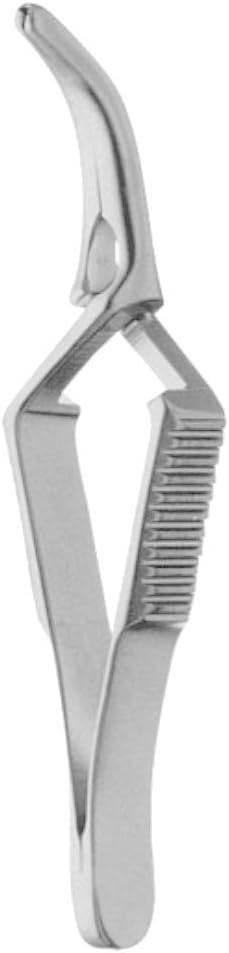 Surgical Debakey Bulldog Clamps, Cross Action Curved, Size 10.5 cm, Tips 4.5 cm