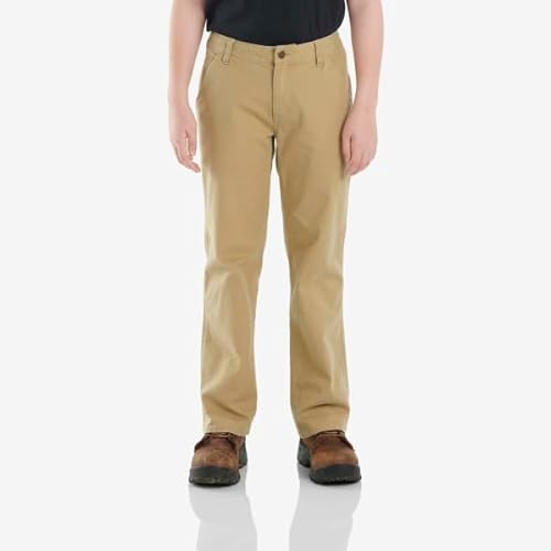 Carhartt Mens Rugged Flex Canvas Work Utility Pants, Dark Khaki, 14 Us #TOP1