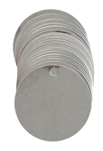 Brady 44402 Stock Blank Stainless Steel Tags, Stainless Steel, 2
