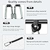 Ytcku Bike Handlebar Hooks, Bike Hanger with Security Lock for Hanging Bags and Helmets, The Third Hand for Bicycle, Motorcycle, Wheelchair, Luggage, Scooter, Baby Stroller Hooks 2Pack #4