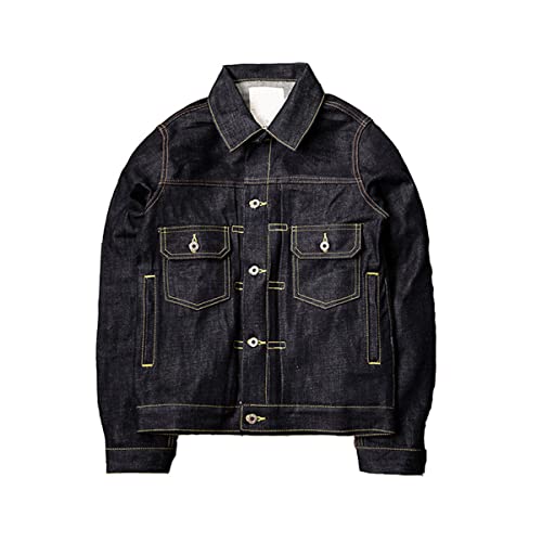 Manteau en jean homme coton veste denim décontractée chic taille M bleu