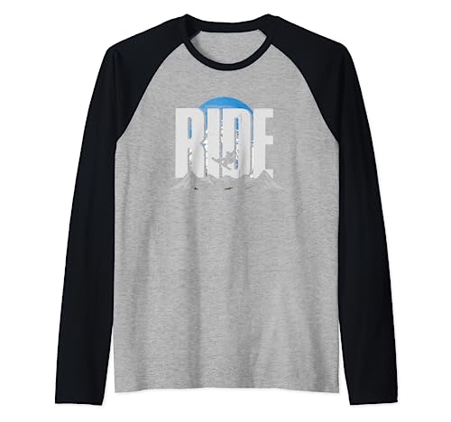 Ride Snowboard | Deportes extremos de invierno | Snowboard Camiseta Manga Raglan