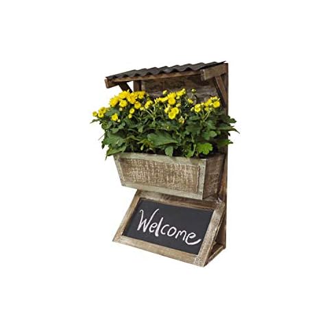 Freestanding, stand alone, kitchen Herb planter or wall mounted hanging garden Planter flowers plants herbs chalkboard display H: 40cm W: 25cm D: 11cm Cover