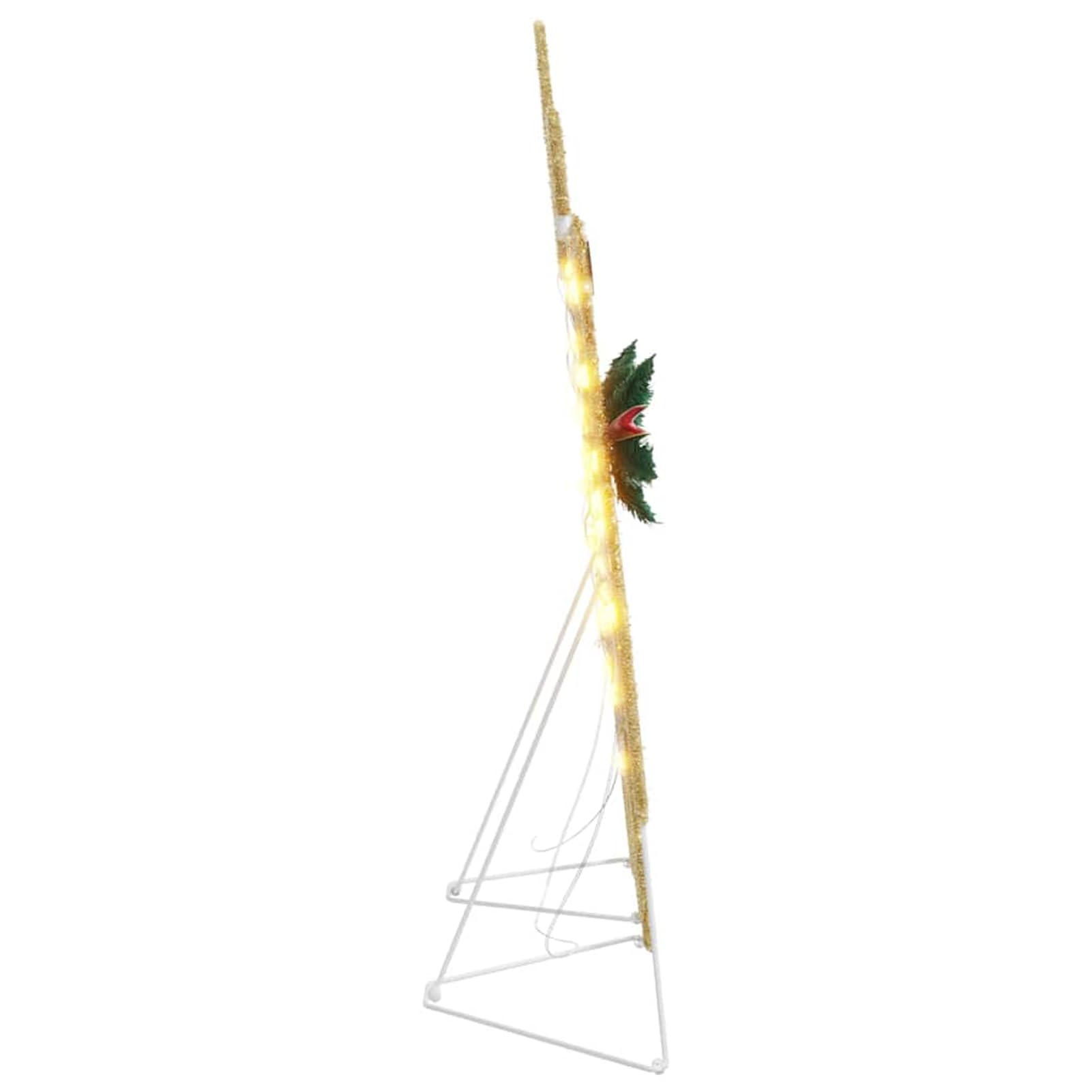 Gecheer LED Rentier Deko 2er Set, Stoff Figur mit warmweißem Licht USB betrieben Art Déco Design, 65cm und 58cm hoch for Wohnzimmer Garten Weihnachtsdekoration