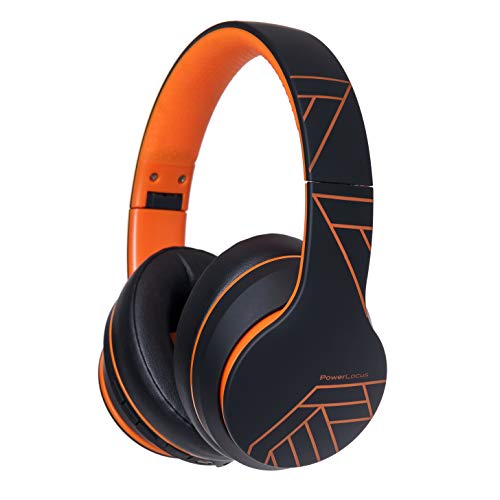 PowerLocus P6 słuchawki nauszne Bluetooth, bezprzewodowe słuchawki, dźwięk stereo Hi-Fi, 40 godzin pracy baterii, miękkie nauszniki, słuchawki z mikrofonem, asystent głosowy do iPhone'a, Androida,