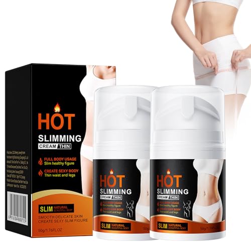 Tkekruh 2PC Crema Adelgazante 50g, Crema para Quemar Grasa, Crema para Esculpir el Vientre, Adelgazar, Quemar Grasa, Crema para Perder Peso Corporal, para Adelgazar, Enhance Cream