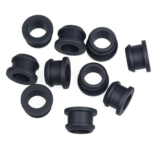 10 PCS 1/2 Rubber Grommets, 3/8 Inch Id Silicone Rubber Top Hat Grommets for Wire Firewall Hole Plug Wire Cable Protector Gasket Seal Ring Protection