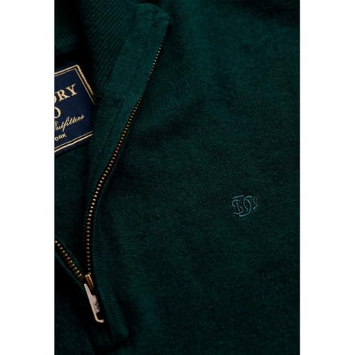 Pull Superdry Pull Ess LW en laine mélangée à demi zip EU - vue 9
