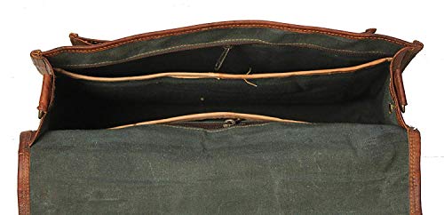 Leather Messenger Bag For Men 18 Inch, Vintage Full Grain Leather Laptop Bag For Men, Genuine Leather Cross Body Satchel Bag For Women, Leather Briefcase Computer Bag With Rustic Look For Gifts #TOP6