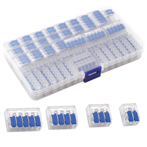 Connecteurs de câble rigide et flexible pinces rapides à emboîter bleu bornes 2-5 pôles