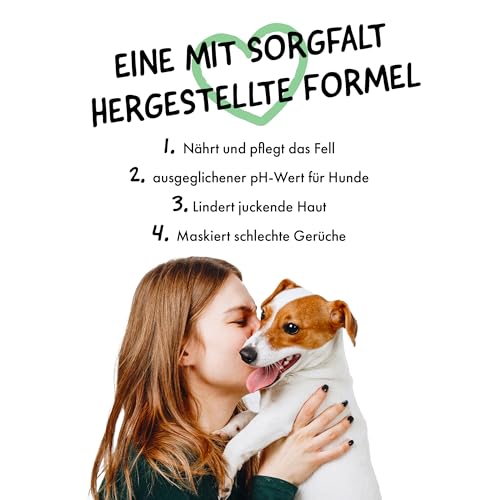 Belly® Deodorant für Hunde - 250ml - Frisches Baumwollaroma - Neutralisiert unangenehme Gerüche - pH neutral - Hundeparfüm - Hunde Parfüm, Fellpflegespray, Welpenparfum