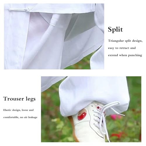 Traje hombre de Tai-Chi transpirable con botones tradicionales 5