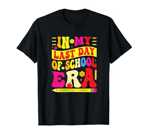 Happy 100th Day Teacher Student In My Last Day Of School Era T-Shirt