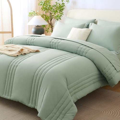 CozyLux King Size Comforter Sets - 7 Piece Bed in
