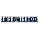 Open Road Brands Ford Truck Dr Street Sign Vintage Embossed Metal Wall Art Sign - an Officially...