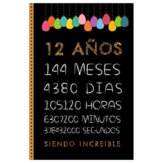 12 AÑOS SIENDO INCREIBLE: FELIZ CUMPLEAÑOS, REGALO DE CUMPLEAÑOS ORIGINAL Y DIVERTIDO. DIARIO, CUADERNO DE NOTAS, APUNTES, AGENDA O USO ESCOLAR