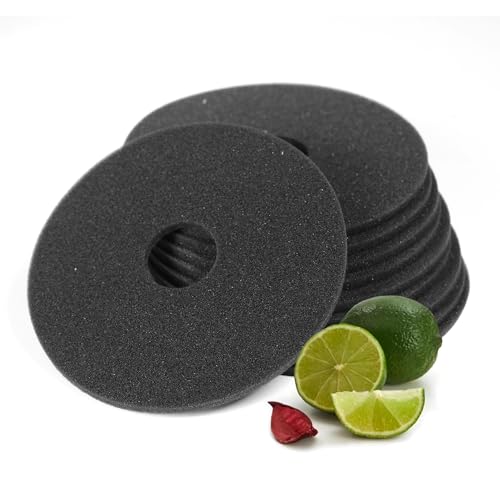 Sunziba 10Pcs Bar Salt Rimmer Sponges | Black Replacement Sponge