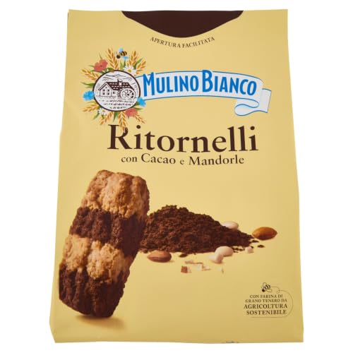 Mulino Bianco Biscotti Frollini Ritornelli con Cacao e Mandorle, 700 g