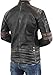 NM-Fashions Vintage Cafe Racer Leather Jacket Men Retro 1 Motorcycle Racing Jacket Distressed Black XXL