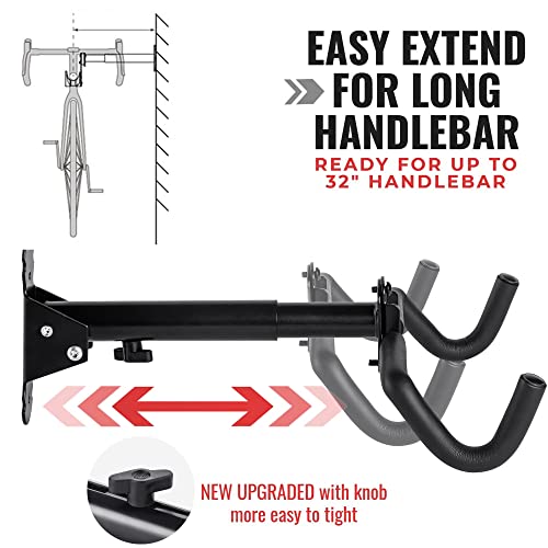 Bike Rack For Garage Wall Hangers Bike Wall Mount Bicycle Storage Hooks For Garage Wall Bicycle Rack Hook For Cycling (2 Pack) #TOP2
