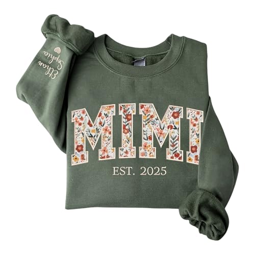 happy＊mama CHILLEVER Personalized Floral Applique Embroidery Mama