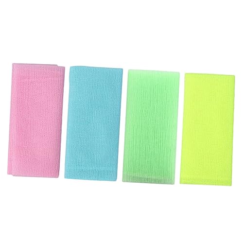 Beavorty 4 Piezas Toalla De Baño Exfoliante Espuma Productos Paños Exfoliantes Baños Esponjas Esponja De Baño Esponja Vegetal Húmedo Toalla De Ducha Depurador Corporal Exfoliante Nylon