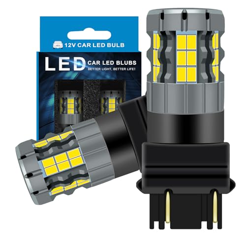 Zyvirexa 3157 LED Daytime Running Light Bulbs Compatible For Chevy Silverado 1500 2500 3500 1999-2006, 4114 Bulb, White Light, Plug and Play, Pack of 2