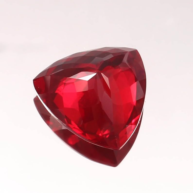 Rubis naturel trillion pierre précieuse facettes pour bijoux - 5