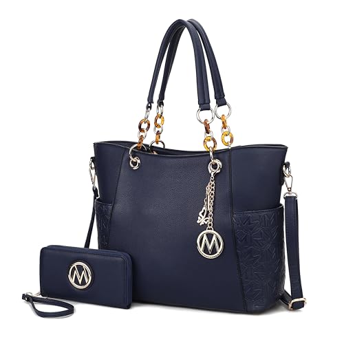 J’OMOR by Mia Tote Bag for Women, Handbag Set with Wallet Top-Handle Bag Vegan Leather Purse by J'OMOR BY MIA - Used condition - US$63.90
