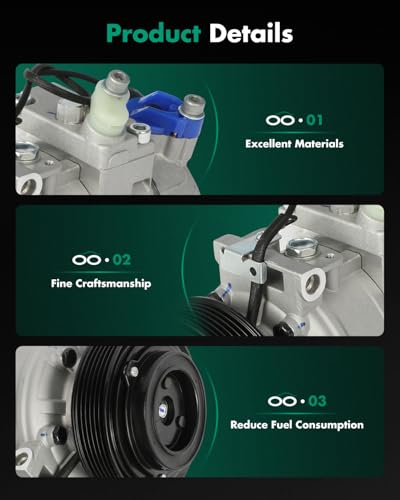 Image of SCITOO AC Compressor for Saab for 9-5 2.3L 2003-2009