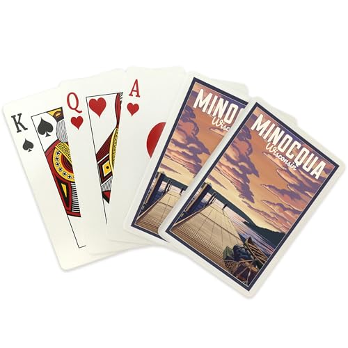 Baraja Póker Minocqua Wisconsin 52 Cartas Tamaño Póker miniatura 2