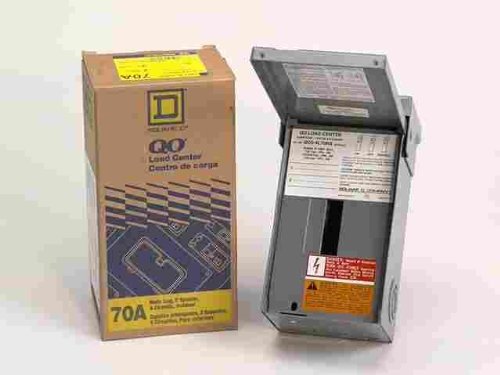 Square D Main Lug Load Center 70 Amp 2 Space Boxed