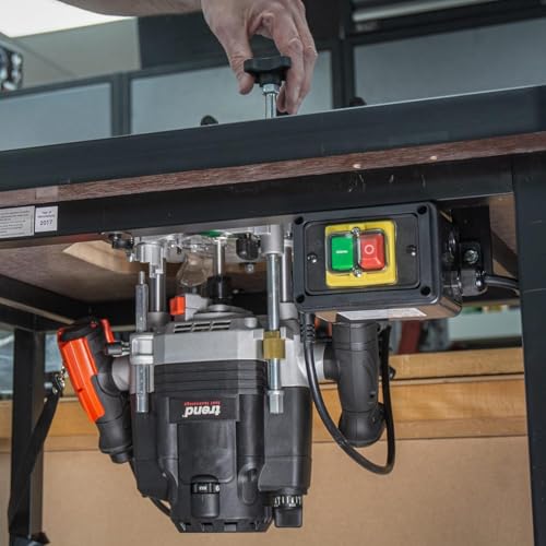 Trend T8 Dual-Mode 3-1/4 HP Plunge Router with 1/2 Inch Collet, Variable Speed, Router Table Compatible with Precision Centering System, Includes 1/2 Inch Straight Bit, U*T8EK/A