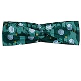 ABAKUHAUS Abstrait Bandeau, Motif coloré avec Cercle Formes Peinture étalements Effet Fond Aquarelle, Serre-tête Féminin Élastique et Doux pour Sport et pour Usage Quotidien, Multicolore