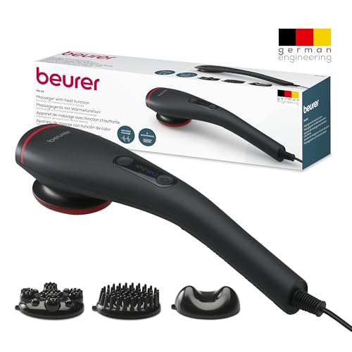 Image of Beurer MG 24 Infrared Body Massager for Pain Relief | Deep Tissue Vibration Massage with Soothing Infrared Heat Therapy | Ergonomic Handheld Design for Muscle Relaxation, Stress Relief, Improved Blood Circulation I Black in color I 3 years warranty