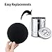 ddLUCK 6 Pack Kitchen Compost Bin Filter, Round Food Waste Bins Activated Carbon Filters,Replaceable Extra Thick Charcoal Filters for Odour Remove All Caddy Bucket,1cm Thickness