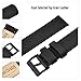 Ritche Christmas Gift 20mm Quick Release Classic Vintage Leather Watch Band Compatible with Samsung Gear 2 Classic Watch Black Genuine Leather Watch Bands for Men, White Elephant Gifts, Stocking Stuffers for Men