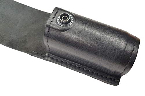 Vlamitex M9 Fondina Per Spray Al Peperoncino Per Walther / TW1000 / Ko Fog/Columbia Nero Pelle - 2