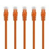 Câble de brassage de LAN Ethernet, de haute précision, CAT5e, conforme à la norme ANSI/TIA-568-C.2, vérifié par ETL, pré-terminé par des connecteurs RJ45 Cat 5e et disponible dans une grande variété de couleurs pour le codage de couleur approprié des connexions réseau