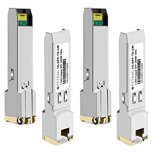OPSTRAN 1000BASE-T SFP RJ-45���� �g�����V�[�o�[���W���[�� �pCisco Meraki MA-SFP-1GB-TX�ƌ݊������� Cat 5e/6/6a 1000Mbps 100m 4��/�p�b�N